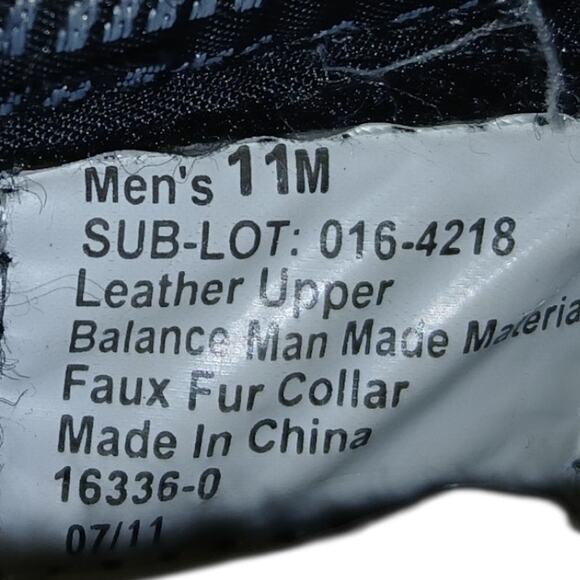 Totes Men's Waterproof Winter Leather Boots - Size 11M - Picture 8 of 8